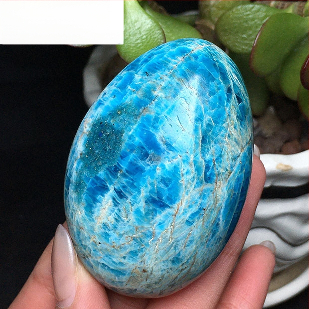 Kézben tartható ásványi példány, polírozott ovális alakú; márka: Other; anyag: foszforos ásvány; testreszabás: Nincs; ajándék: Nem