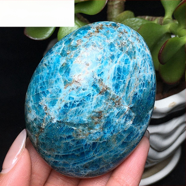 Kézben tartható ásványi példány, polírozott ovális alakú; márka: Other; anyag: foszforos ásvány; testreszabás: Nincs; ajándék: Nem