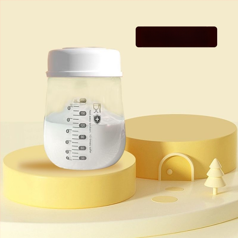 Rozsdamentes acélból készült anyatej tároló palack, egyenes test, standard átmérő, fogantyúval