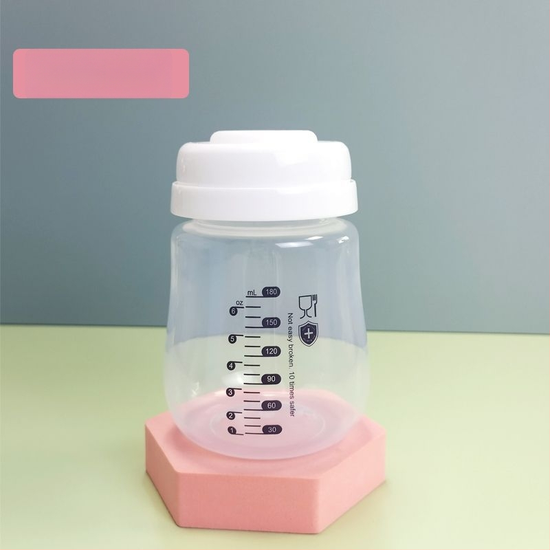 Rozsdamentes acélból készült anyatej tároló palack, egyenes test, standard átmérő, fogantyúval