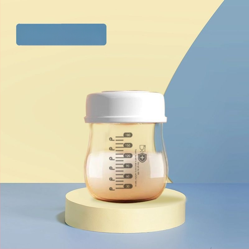 Rozsdamentes acélból készült anyatej tároló palack, egyenes test, standard átmérő, fogantyúval