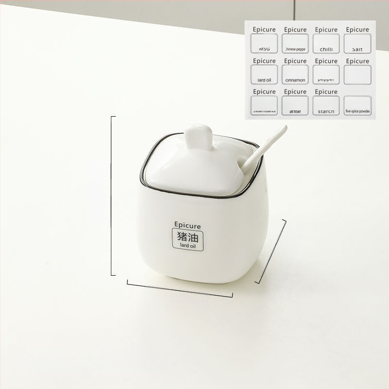 Kerámia fűszers tartó készlet — könnyű luxus stílus, anyag kerámia, testreszabás nélkül