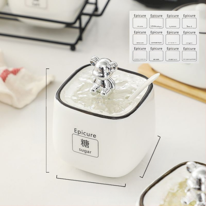 Kerámia fűszers tartó készlet — könnyű luxus stílus, anyag kerámia, testreszabás nélkül