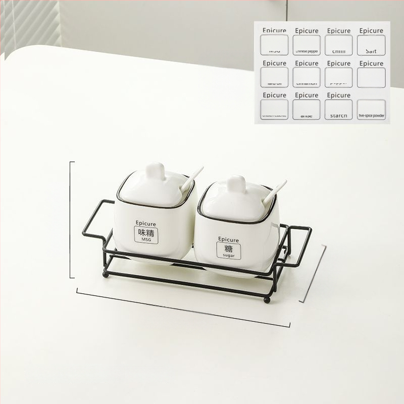 Kerámia fűszers tartó készlet — könnyű luxus stílus, anyag kerámia, testreszabás nélkül