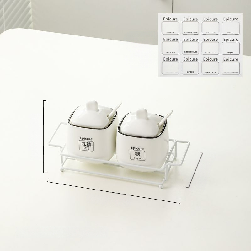 Kerámia fűszers tartó készlet — könnyű luxus stílus, anyag kerámia, testreszabás nélkül