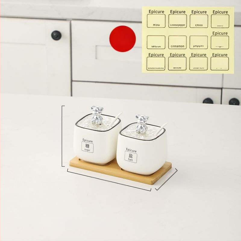 Kerámia fűszers tartó készlet — könnyű luxus stílus, anyag kerámia, testreszabás nélkül