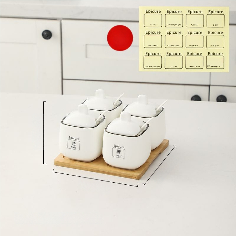 Kerámia fűszers tartó készlet — könnyű luxus stílus, anyag kerámia, testreszabás nélkül