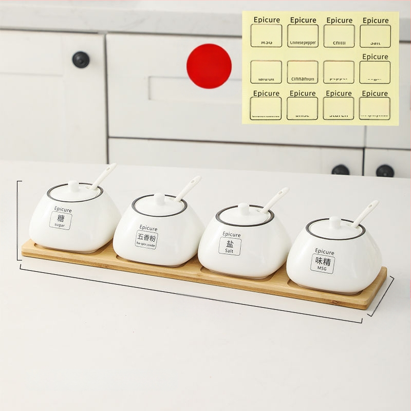 Kerámia fűszers tartó készlet — könnyű luxus stílus, anyag kerámia, testreszabás nélkül