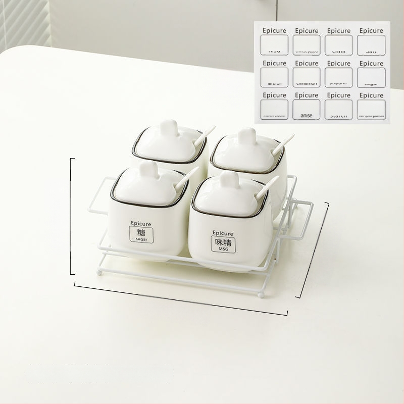 Kerámia fűszers tartó készlet — könnyű luxus stílus, anyag kerámia, testreszabás nélkül