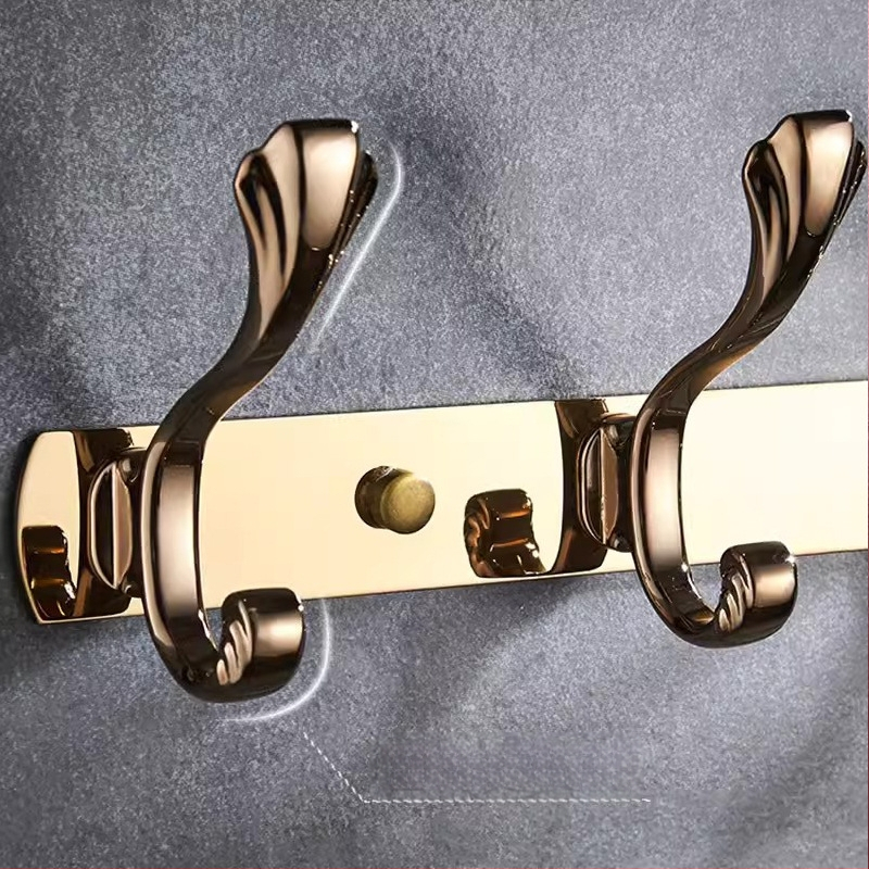 Стенно закачало за дрехи, неръждаема стомана, медно-титаново покритие, стил светло лукс, марка Liang, 820 g