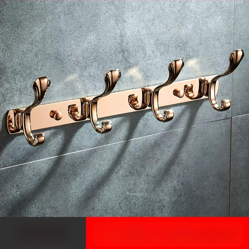 Стенно закачало за дрехи, неръждаема стомана, медно-титаново покритие, стил светло лукс, марка Liang, 820 g