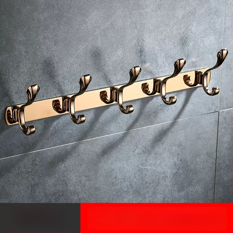 Стенно закачало за дрехи, неръждаема стомана, медно-титаново покритие, стил светло лукс, марка Liang, 820 g