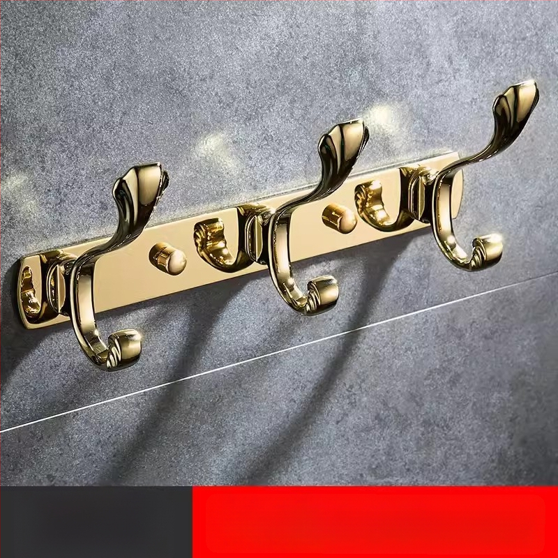 Стенно закачало за дрехи, неръждаема стомана, медно-титаново покритие, стил светло лукс, марка Liang, 820 g