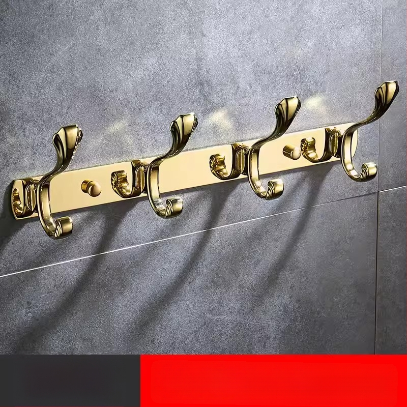 Стенно закачало за дрехи, неръждаема стомана, медно-титаново покритие, стил светло лукс, марка Liang, 820 g