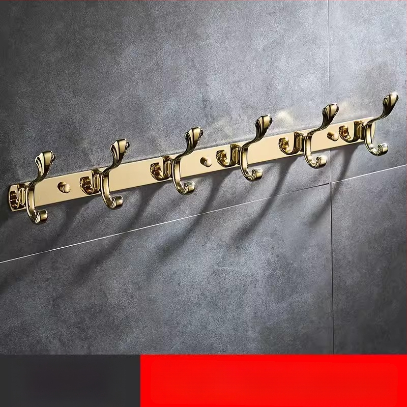 Стенно закачало за дрехи, неръждаема стомана, медно-титаново покритие, стил светло лукс, марка Liang, 820 g