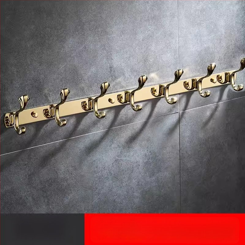 Стенно закачало за дрехи, неръждаема стомана, медно-титаново покритие, стил светло лукс, марка Liang, 820 g