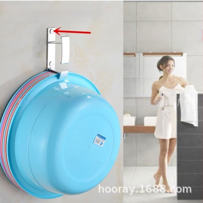 Стенна закачалка за мивка от Space Aluminum, модерн стил на проста естетика, тегло 0,056 кг, обработка Bright Light