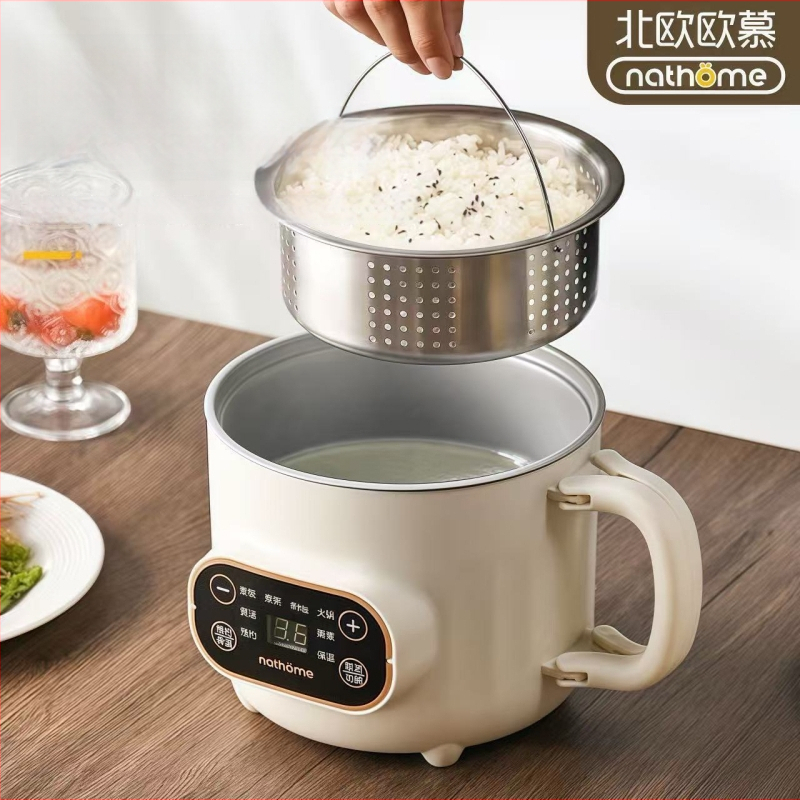 Мултифункционален електрически готвач с титанов вътрешен съд – 2.0L, управление механично/с микрокомпютър, таймер, бърза пара, грил и горещ пот