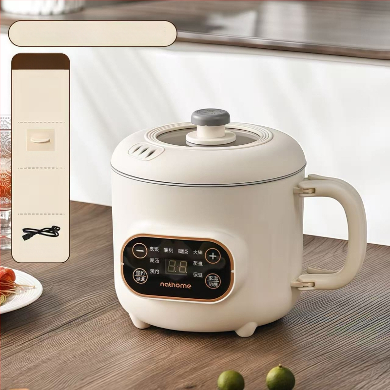 Мултифункционален електрически готвач с титанов вътрешен съд – 2.0L, управление механично/с микрокомпютър, таймер, бърза пара, грил и горещ пот