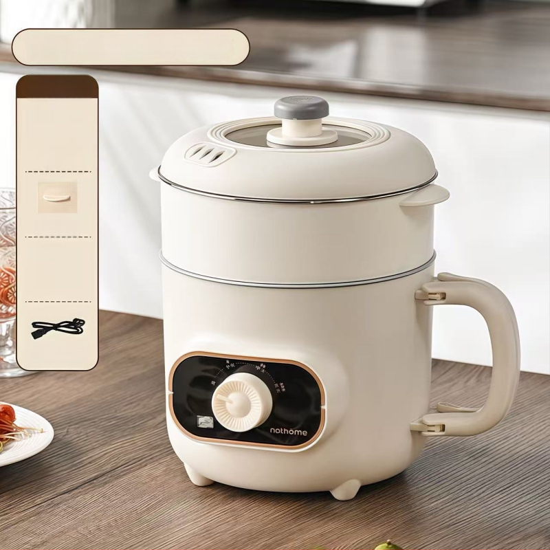 Мултифункционален електрически готвач с титанов вътрешен съд – 2.0L, управление механично/с микрокомпютър, таймер, бърза пара, грил и горещ пот