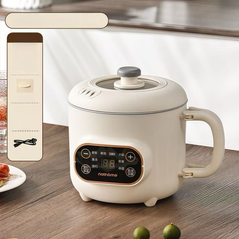 Мултифункционален електрически готвач с титанов вътрешен съд – 2.0L, управление механично/с микрокомпютър, таймер, бърза пара, грил и горещ пот