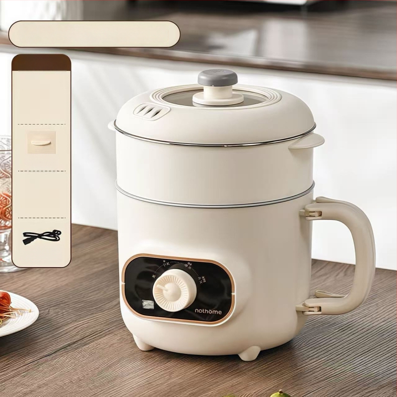 Мултифункционален електрически готвач с титанов вътрешен съд – 2.0L, управление механично/с микрокомпютър, таймер, бърза пара, грил и горещ пот