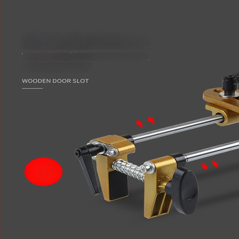 Kit deschidere a găurilor pentru încuietoare la uși din lemn masiv, montaj interior — set complet de instrumente pentru canelare, Fu City