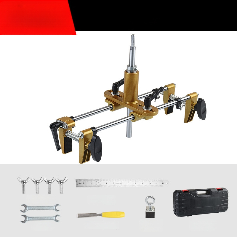 Kit deschidere a găurilor pentru încuietoare la uși din lemn masiv, montaj interior — set complet de instrumente pentru canelare, Fu City