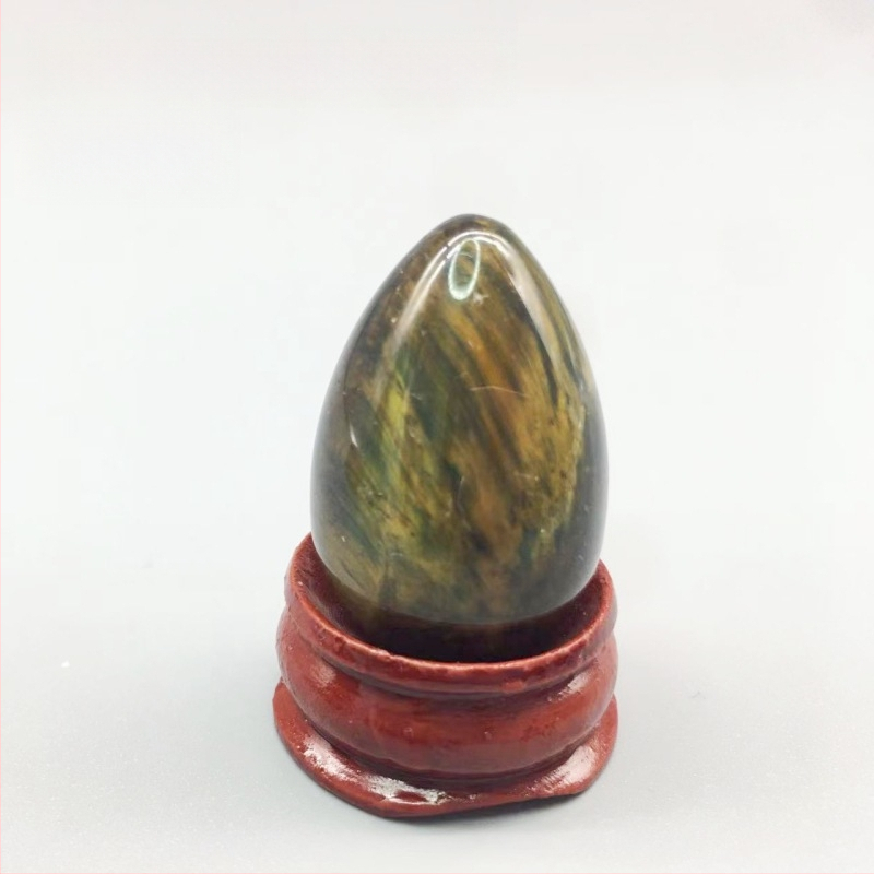Φυσικός κρύσταλλος σε σχήμα αυγού — λίθος παλάμης διακοσμητικό, λεία επιφάνεια, μάρκα Ting Hong Jing Shi
