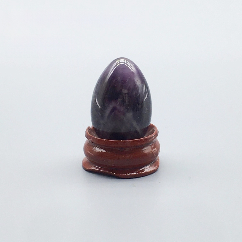 Φυσικός κρύσταλλος σε σχήμα αυγού — λίθος παλάμης διακοσμητικό, λεία επιφάνεια, μάρκα Ting Hong Jing Shi