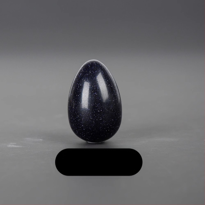 Φυσικός κρύσταλλος σε σχήμα αυγού — λίθος παλάμης διακοσμητικό, λεία επιφάνεια, μάρκα Ting Hong Jing Shi