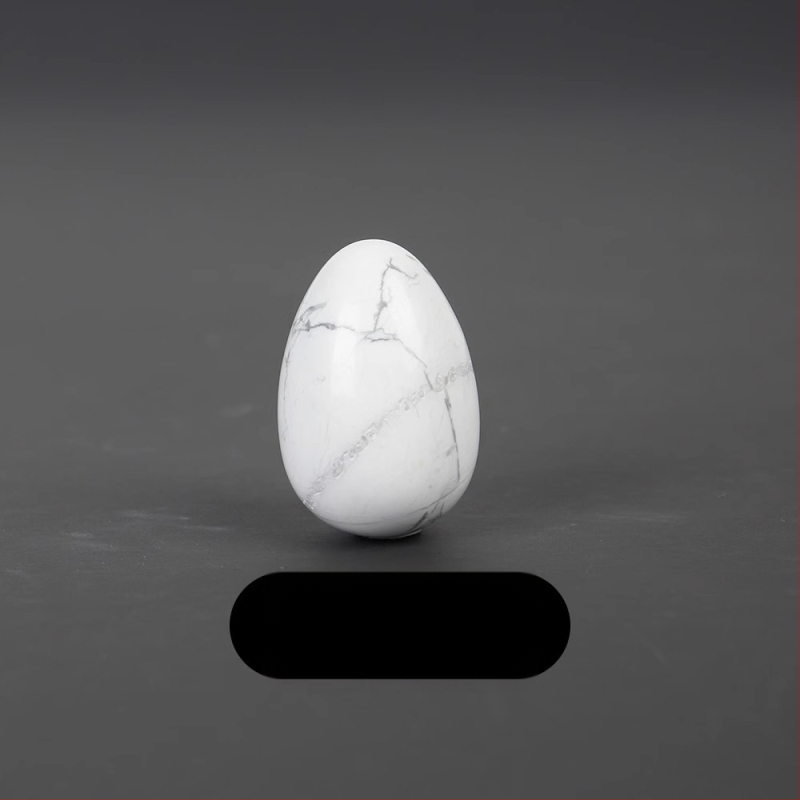 Φυσικός κρύσταλλος σε σχήμα αυγού — λίθος παλάμης διακοσμητικό, λεία επιφάνεια, μάρκα Ting Hong Jing Shi