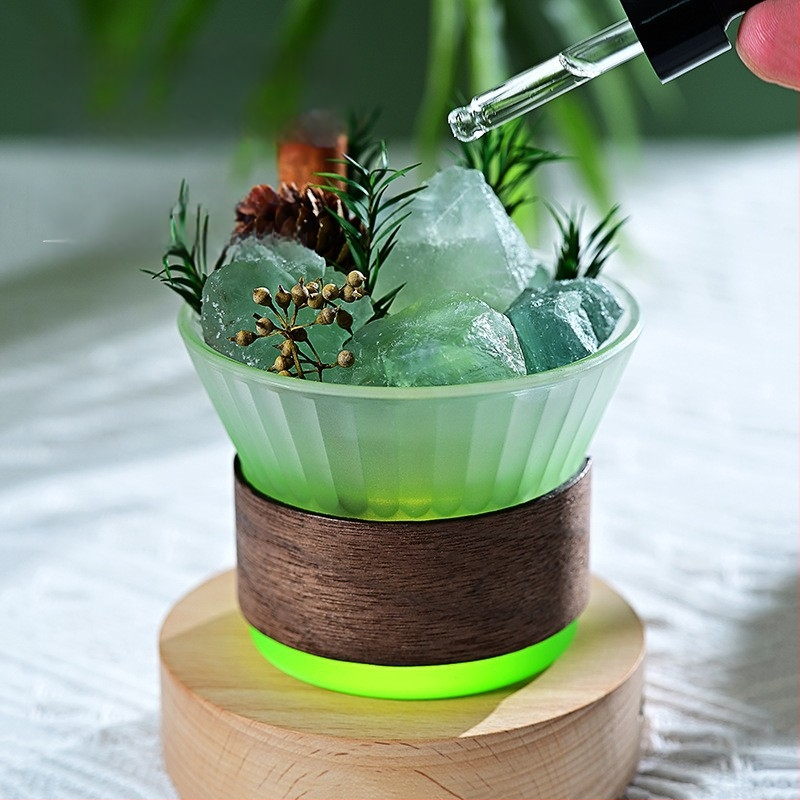 Üvegből készült aromaterápiás dísz, világos luxus stílus, hálószoba dekoráció