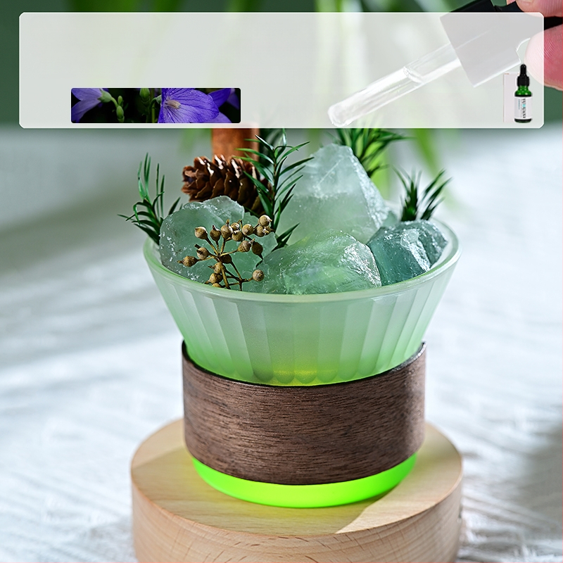 Üvegből készült aromaterápiás dísz, világos luxus stílus, hálószoba dekoráció