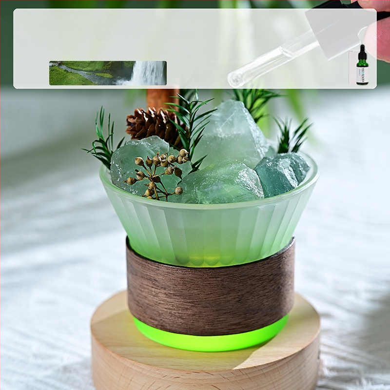 Üvegből készült aromaterápiás dísz, világos luxus stílus, hálószoba dekoráció