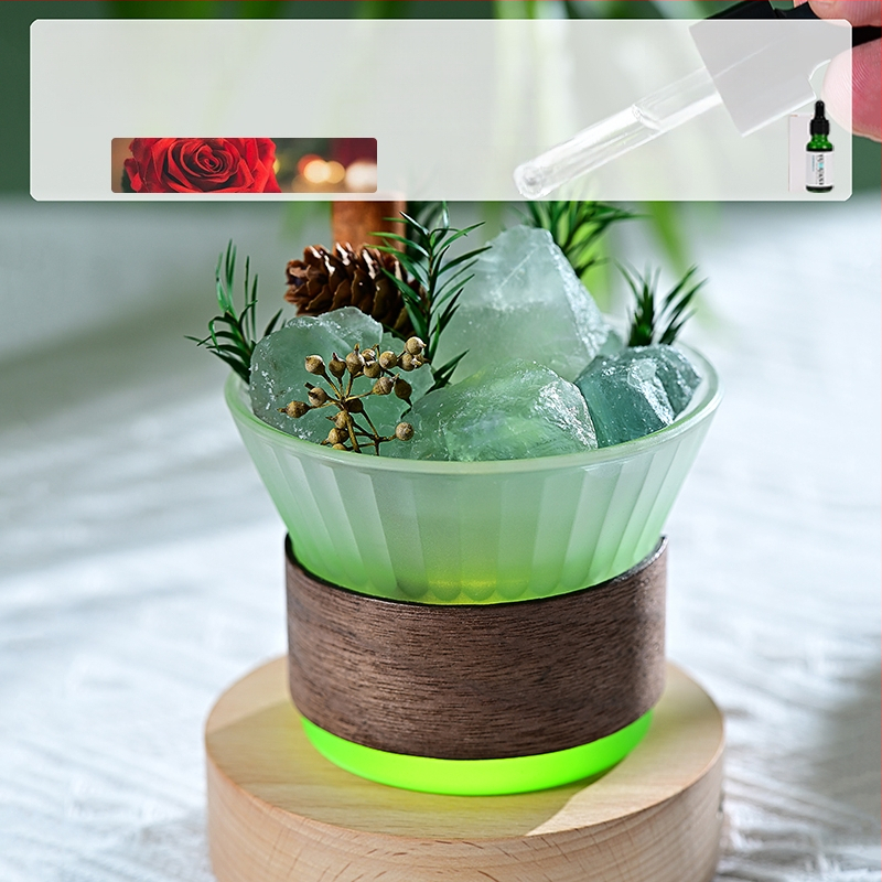 Üvegből készült aromaterápiás dísz, világos luxus stílus, hálószoba dekoráció