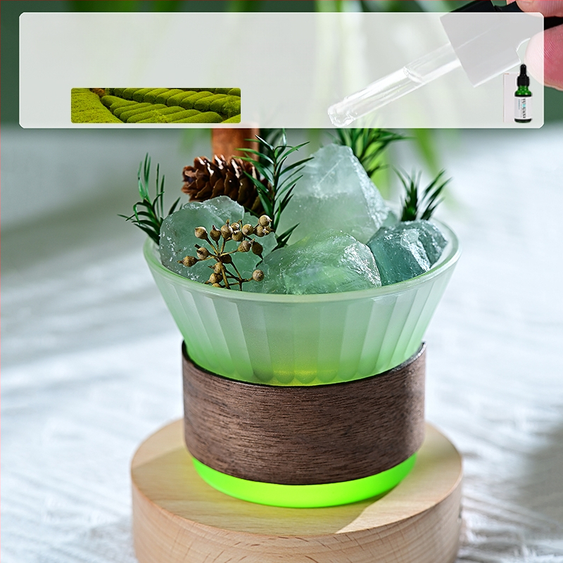 Üvegből készült aromaterápiás dísz, világos luxus stílus, hálószoba dekoráció