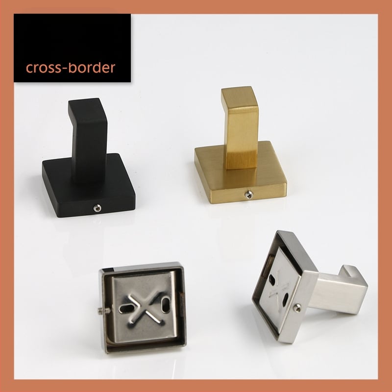 Rozsdamentes acél vállfa, falra szerelhető fürdőszobai kiegészítő, 5 kg teherbírás, csiszolt felület, modern minimalista dizájn