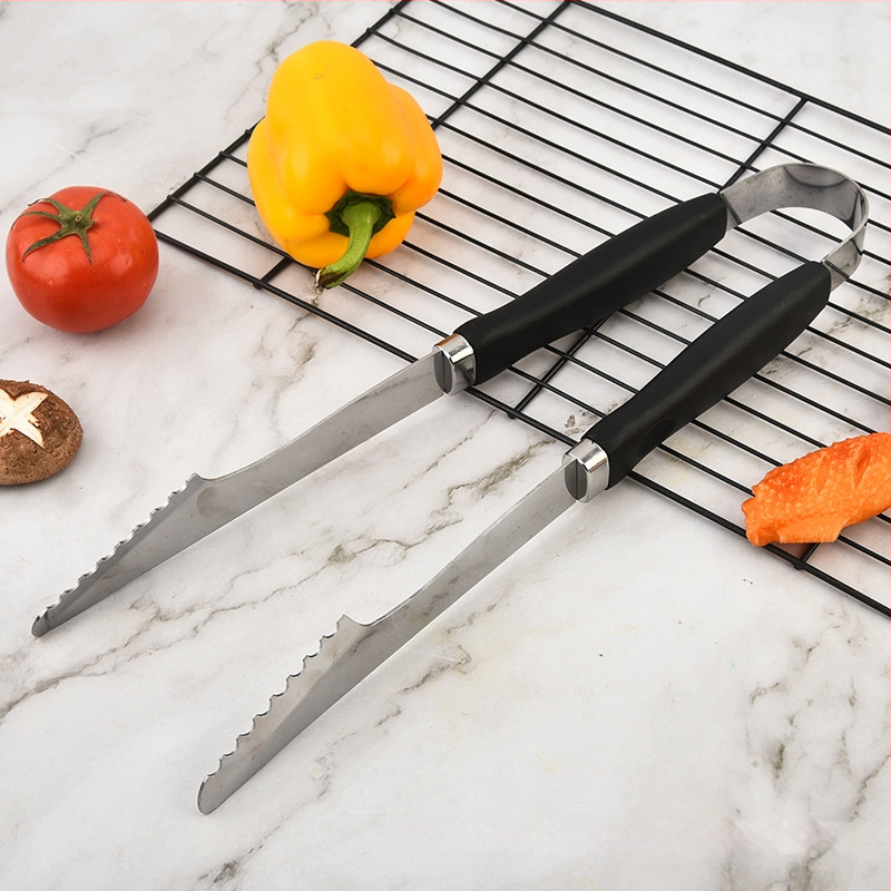 Set alata za roštilj od nehrđajućeg čelika 410, s drškom u obliku gourd-handle, u prijenosnoj torbi od Oxford platna; uključuje nož, klips, četku, vilicu, špatulu i četku za čišćenje
