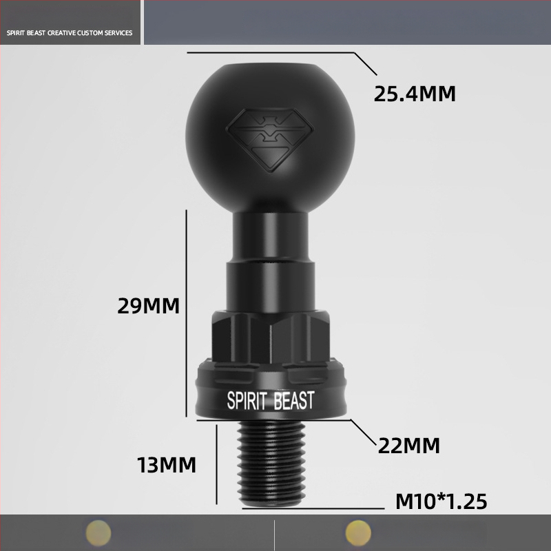 Električno vozilo: univerzalni nosač sa kugličnom glavom, spojni štap M6/M8/M10, promjer 17 mm, kuglična glava adapter 20 mm, 25 mm