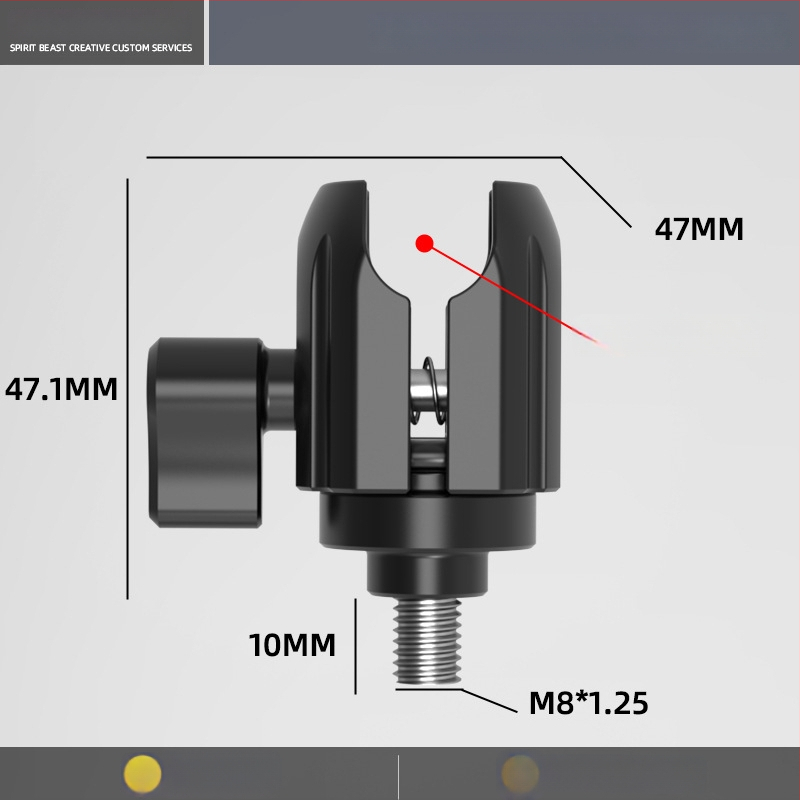 Električno vozilo: univerzalni nosač sa kugličnom glavom, spojni štap M6/M8/M10, promjer 17 mm, kuglična glava adapter 20 mm, 25 mm