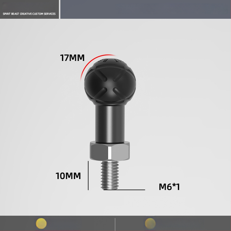 Električno vozilo: univerzalni nosač sa kugličnom glavom, spojni štap M6/M8/M10, promjer 17 mm, kuglična glava adapter 20 mm, 25 mm