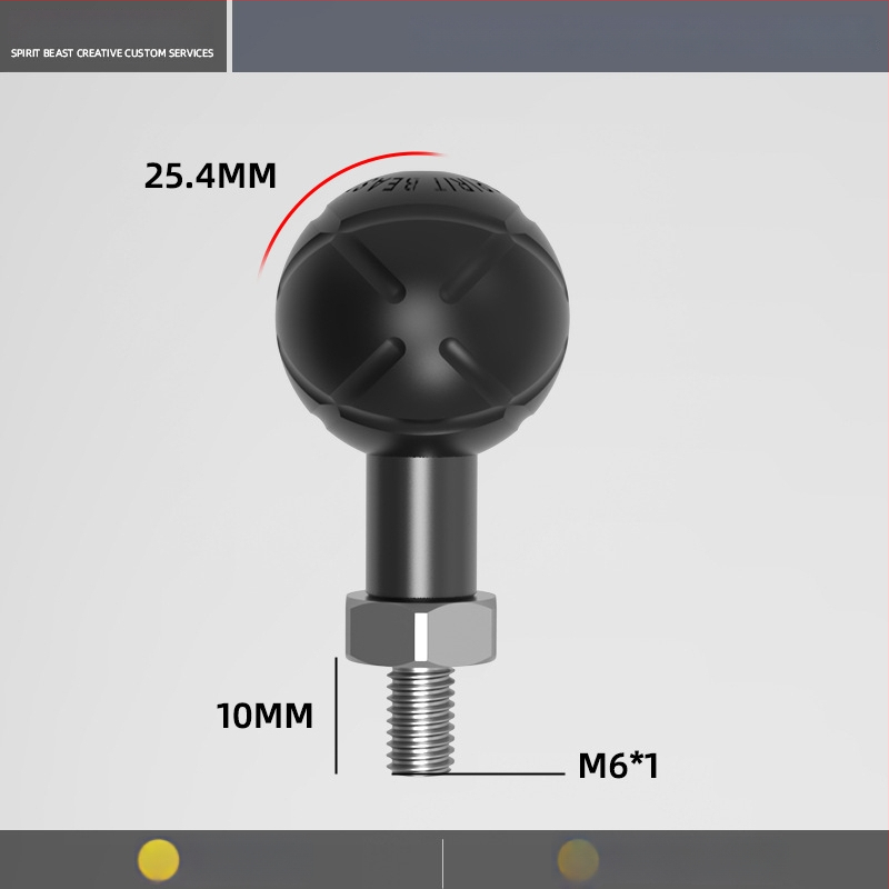 Električno vozilo: univerzalni nosač sa kugličnom glavom, spojni štap M6/M8/M10, promjer 17 mm, kuglična glava adapter 20 mm, 25 mm