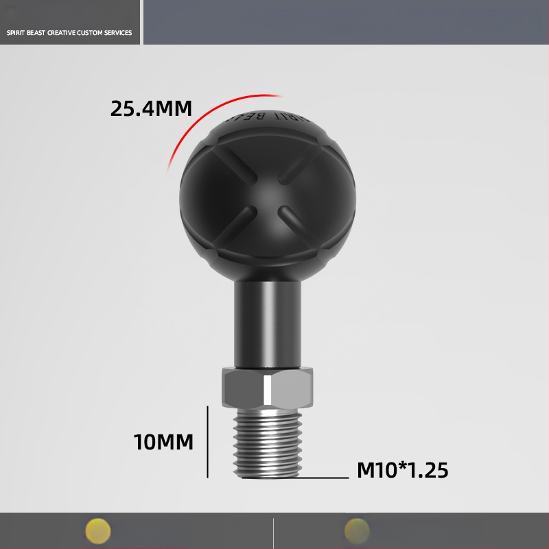Električno vozilo: univerzalni nosač sa kugličnom glavom, spojni štap M6/M8/M10, promjer 17 mm, kuglična glava adapter 20 mm, 25 mm