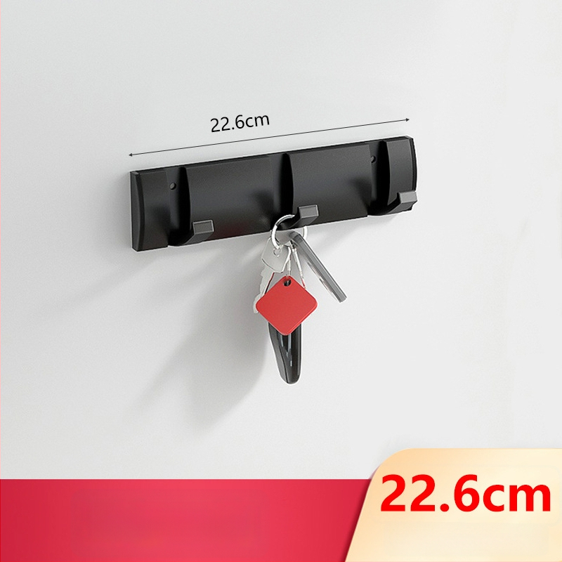 Скрита закачалка за врата за антре/гардероб — стенна сгъваема закачалка за палта и шапки, без пробиване — Space Aluminum, 444 g, Nano sandblasting, Светъл лукс, EU CE сертификация