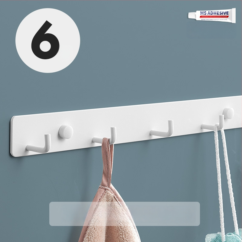 Без пробиване стенно закачало за кухня, антре и баня — space алуминий, 120 г, модерен минималистичен стил