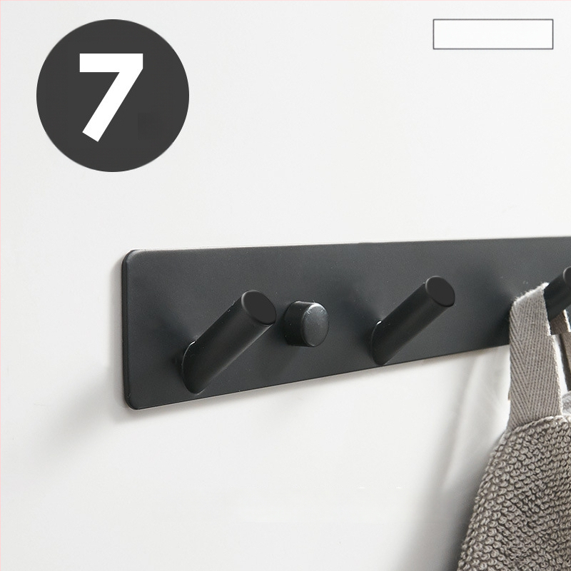 Без пробиване стенно закачало за кухня, антре и баня — space алуминий, 120 г, модерен минималистичен стил