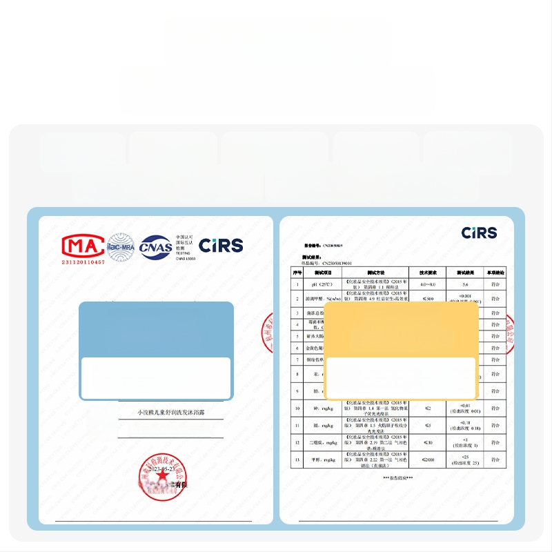 Little Raccoon Gyermekeknek 2 az 1-ben sampon és tusfürdő – újszülötteknek, fürdő készlet, 12 db