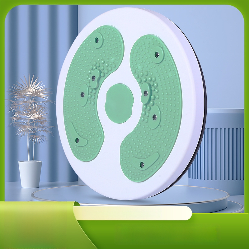 Interpo Разделящ диск за усукване на талията – домашно трениращо устройство за талия и корем, ABS инженерна пластмаса, стоманена колона, магнит