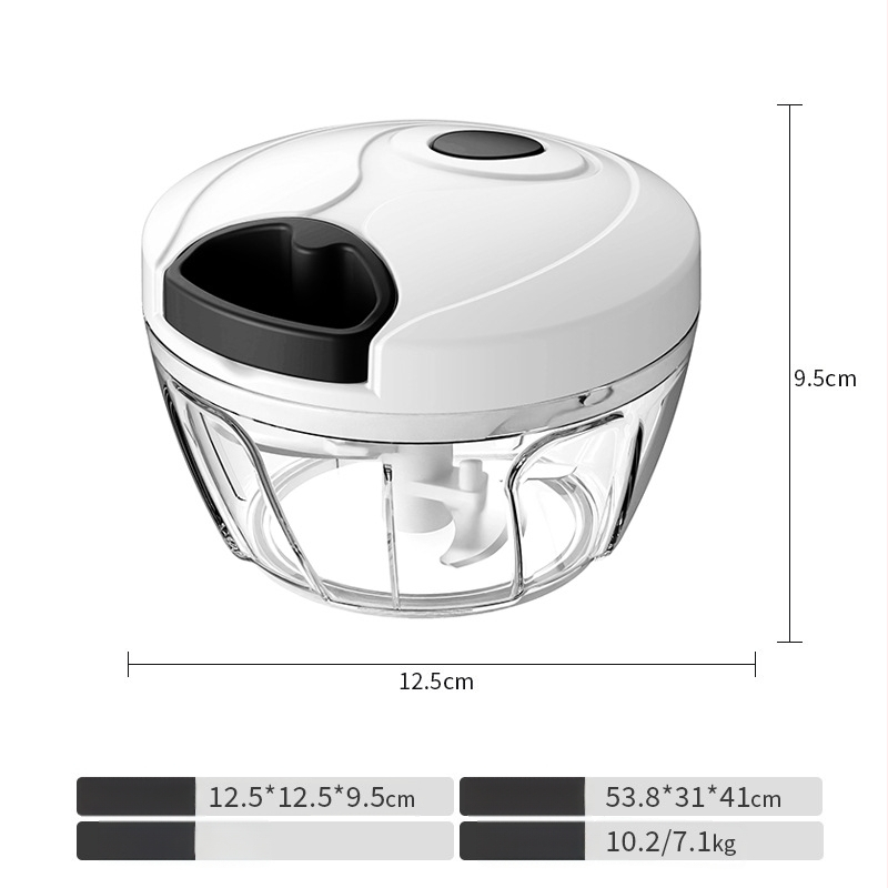 Kézi fokhagymanyomó, többfunkciós konyhai eszköz, márka Happy Mommy, anyag PS/ABS/PP és rozsdamentes acél